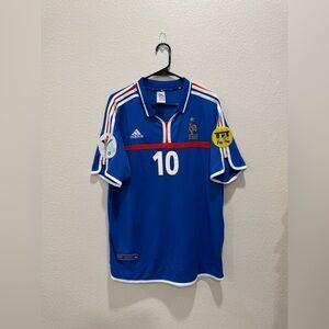 France 2000 Euro Retro Jersey - Zinedine Zidane #10